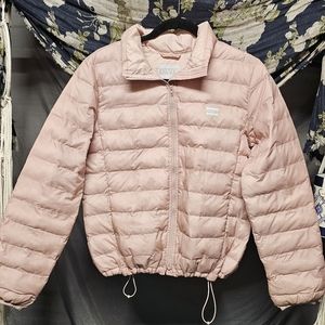Levi's Retro Sepia Rose Packable Down Puffer Coat size Medium